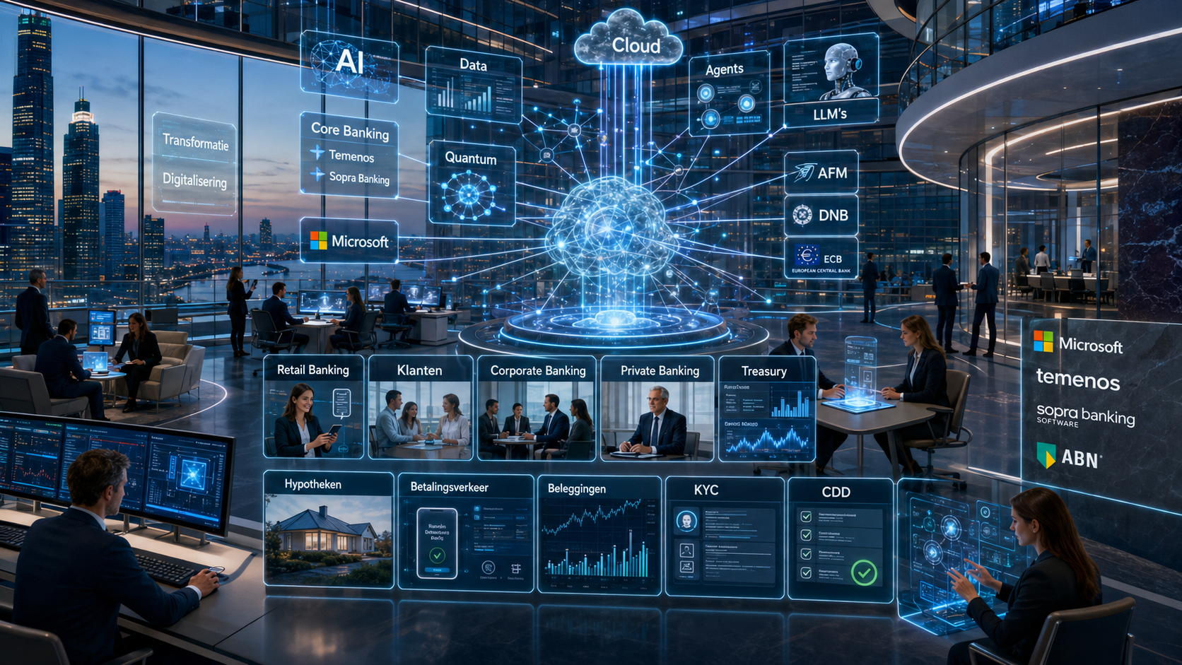 Praktijkcases — banking, technologie en transformatie