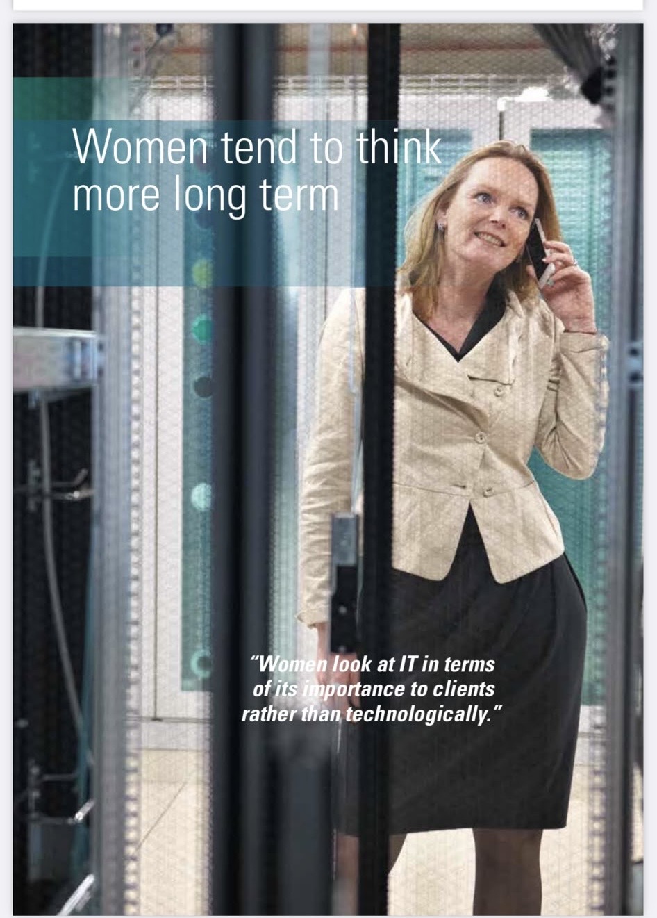 Monique in datacenter